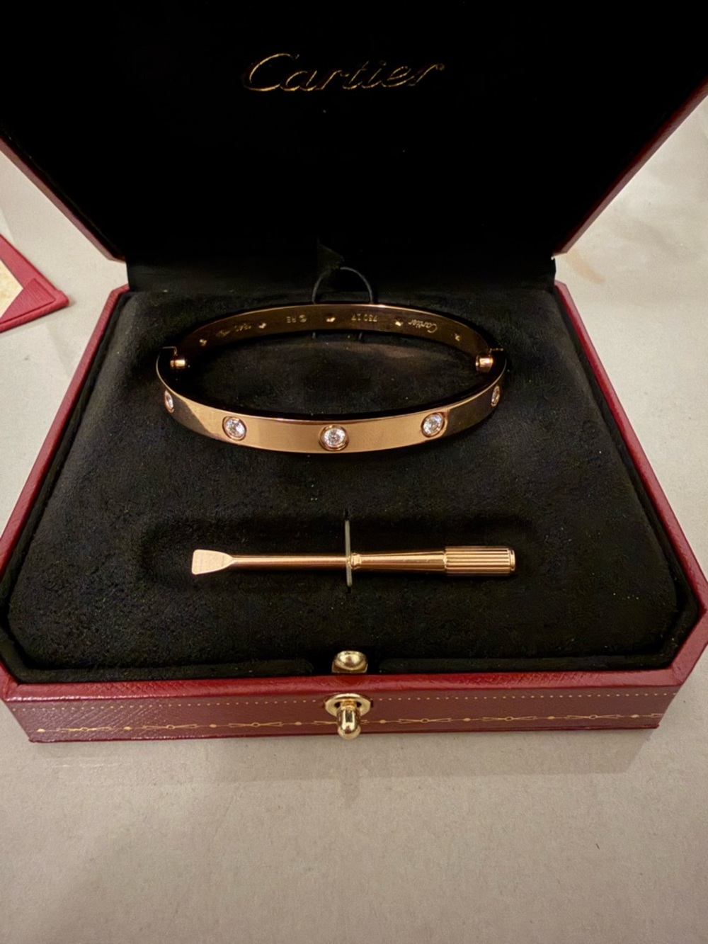 Cartier Rose Gold Bracelet with Box